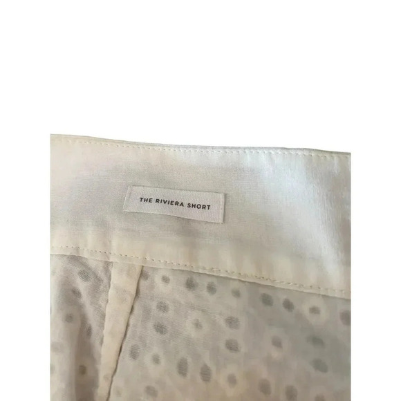 Ann Taylor LOFT Ivory Cream Eyelet Crochet Lace Riviera Shorts Size 14 - Picture 3 of 4